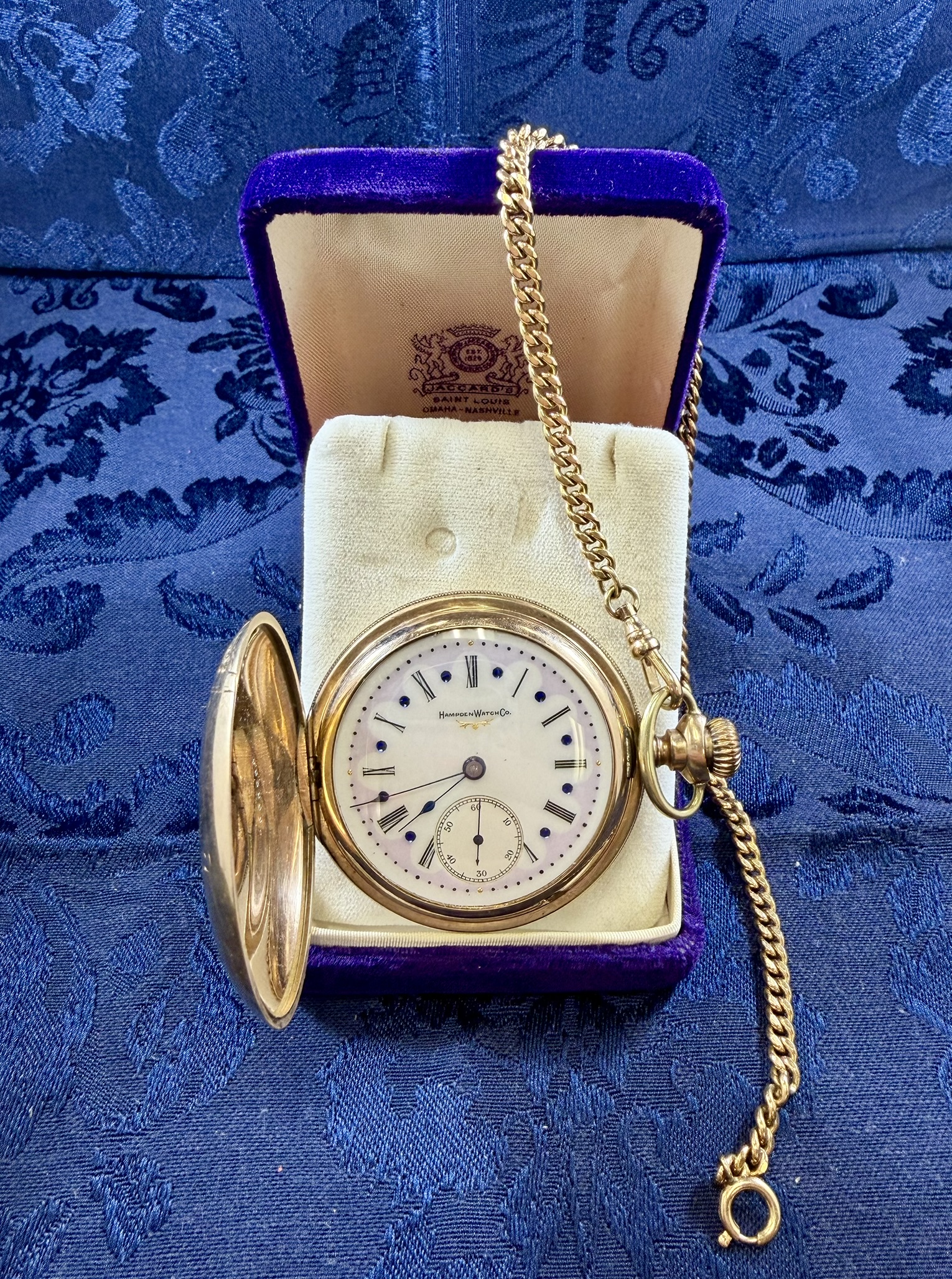 14K Hampden Pocket Watch with 1/20 14K Fob · Lot 1712