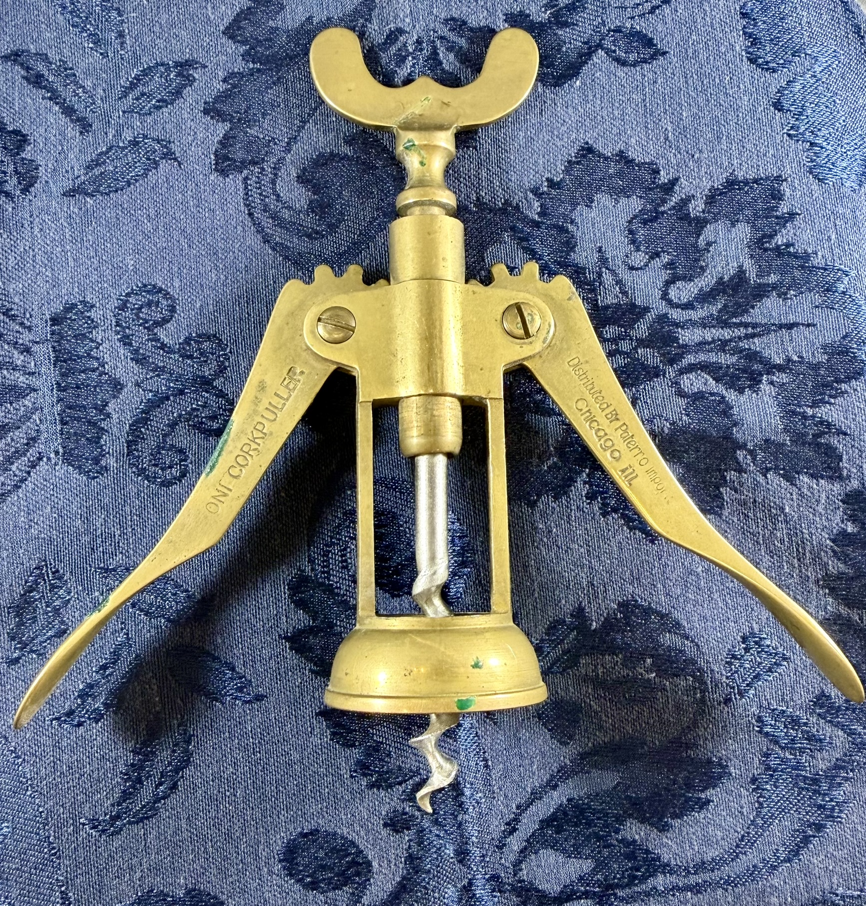 Brass Oni Corkpuller Corkscrew "The Paddoch Lounge" · Lot 490
