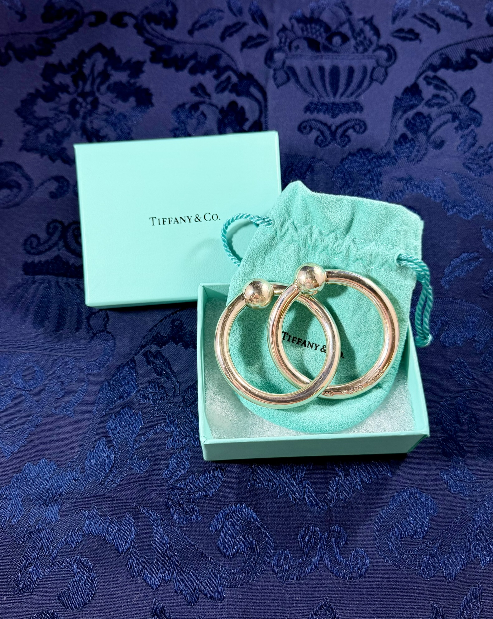 Sterling Tiffany & Co Double Ring Baby Rattle · Lot 508